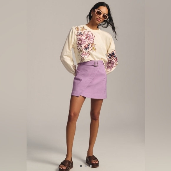 Anthropologie Appliqué Sweatshirt, MED - Picture 3 of 8